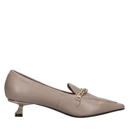 Emanuelle Vee Scarpe con Tacco Beige da donna