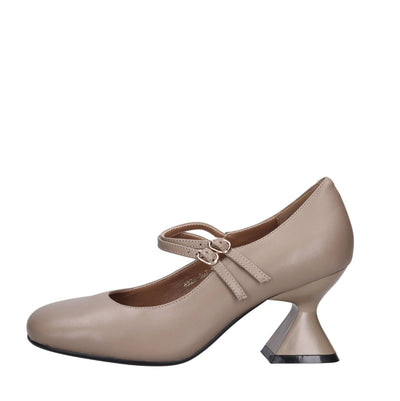 Emanuelle Vee Scarpe con Tacco Marrone da donna