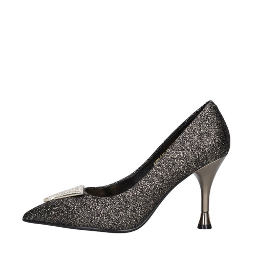 Emanuelle Vee Scarpe con Tacco Oro da donna