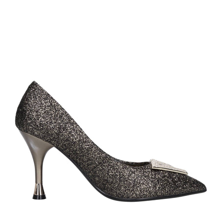 Emanuelle Vee Scarpe con Tacco Oro da donna