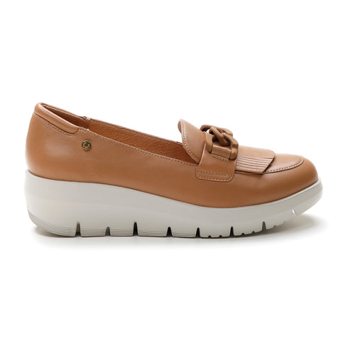 Stonefly mocassino Plume 13 cuoio con catena 217317