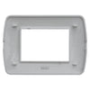ETTROIT Placca Plastica Serie Space 3P Colore Bianco Satinato Compatibile Con Bticino Living Light