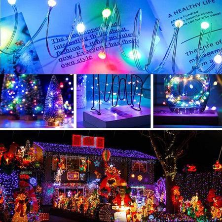 Luci Led Albero Di Natale Usb Bluetooth App Interno Con Telecomando 10mt 100 Led