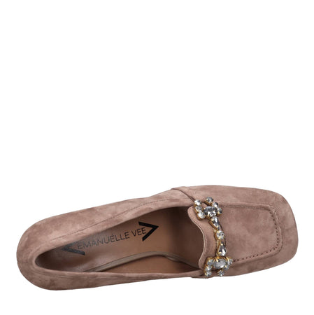 Emanuelle Vee Scarpe con Tacco Marrone da donna