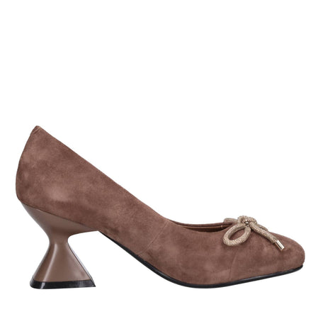 Emanuelle Vee Scarpe con Tacco Marrone da donna