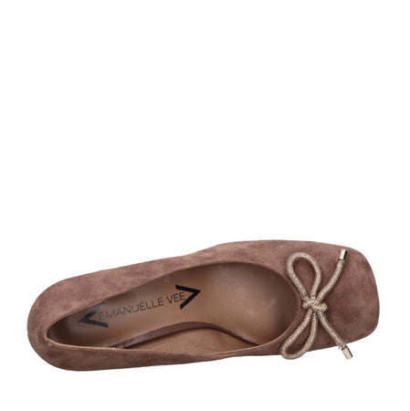 Emanuelle Vee Scarpe con Tacco Marrone da donna