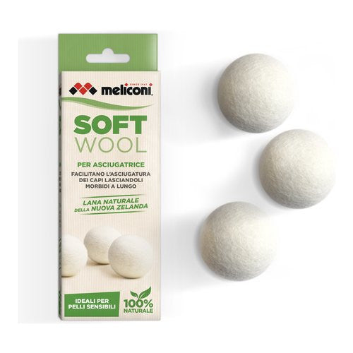 Palline asciugatrice Meliconi 621026 GREEN Soft Wool
