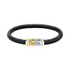 Bracciale MORELLATO uomo Moody nero / acciaio / dorato