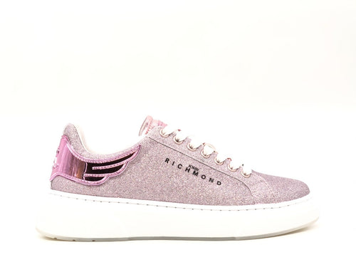 JOHN RICHMOND Sneakers donna Nude micro glitter