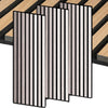 Pannelli Fonoassorbenti Decorativi effetto Legno per Pareti cm275x60 1,65mq/pacco