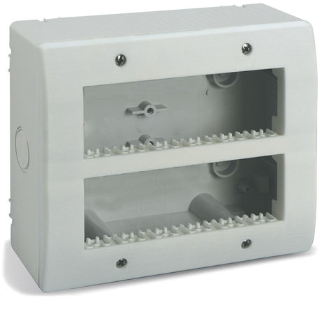 Contenitore Autoportante IP40 S44 per Minicanali 12 Moduli (6+6) Bianco