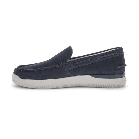 Stonefly mocassino uomo Custer 21 scamosciato blu 223468
