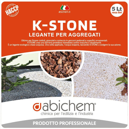 Stabilizzatore Ghiaia Giardino - Legante Per Sassi Bianchi Ciottoli Corteccia 5L