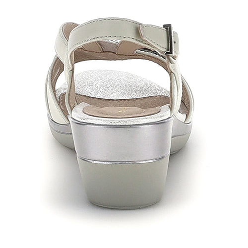 Stonefly sandali donna Vanity III steam gray bianco 223649