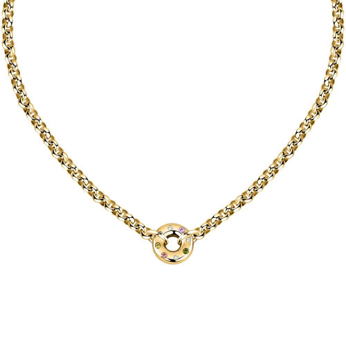 Collana MORELLATO donna Bagliori acciaio dorato / cristalli
