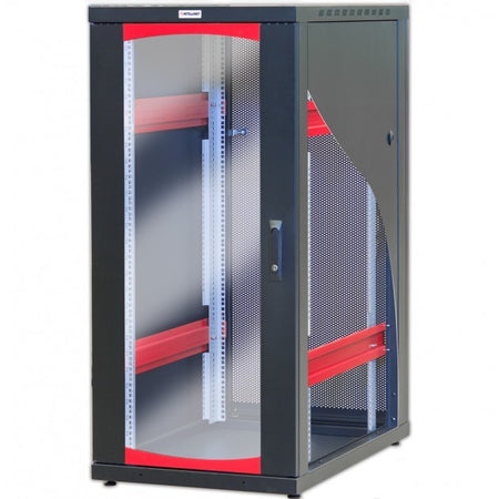 Armadio Server Rack 19'' 600x1000 20 Unita' Nero Grigliato serie IdealNET