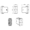 Domus S44 Commutatore Stabile 1P 10AX Bianco Lucido