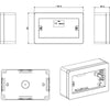 Scatola Universale IP40 per Minicanali 4 Moduli Bianco