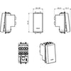 Tekla S44 Invertitore Tasto con Gemma 1P 16AX Illuminabile 1 Modulo Grigio Opaco