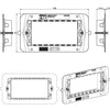 Supporto Smart44 con Viti per Scatole Rettangolari 4 Moduli