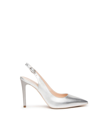 Nero Giardini slingback laminata argento E307041DE700