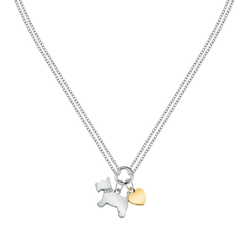 Collana MORELLATO donna Mascotte cane / cuore dorato