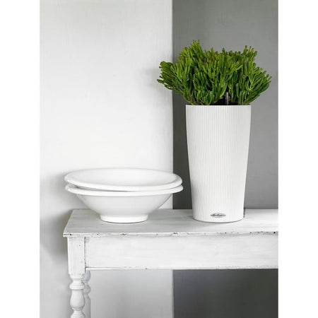 Jardiniere - Cilindro colore 23 - Kit completo - Bianco - 6 L - LECHUZA
