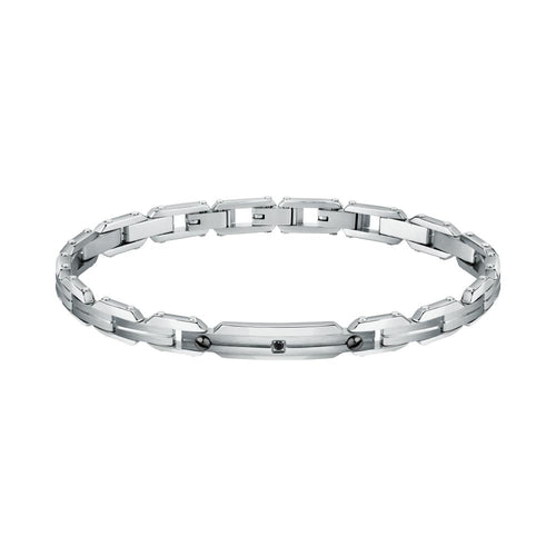 Bracciale SECTOR uomo Premium acciaio / cristallo nero