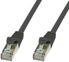 Cavo di rete Patch in rame Cat.6 Nero SFTP LSZH 2m