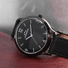 Orologio CHRONOSTAR uomo Retro tempo pelle nero