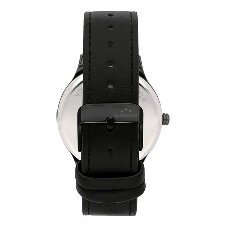 Orologio CHRONOSTAR uomo Retro tempo pelle nero