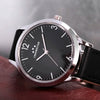 Orologio CHRONOSTAR uomo Retro tempo pelle nero