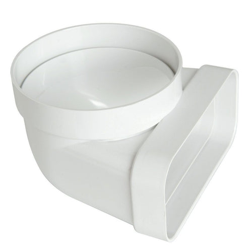 First 100 - 120x60mm a 90° curva gomito verticale FF per tubi aerazione cappa