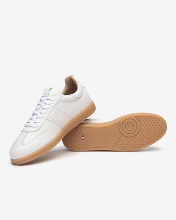 Nero Giardini sneakers uomo in pelle bianca E500686U707