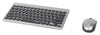 Kit Mini Tastiera Slim e Mouse 1200 Dpi Wireless, MWK4095