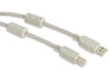 Cavo USB 2.0 A M / B M 1.8m con Ferrite Doppia Schermatura Grigio