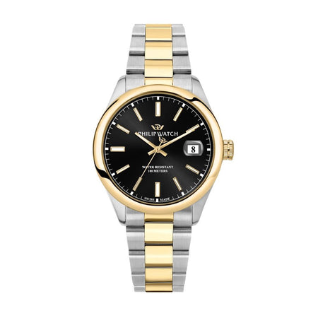 Philip Watch Caribe – Orologio Uomo Acciaio Nero Oro (R8253597093)
