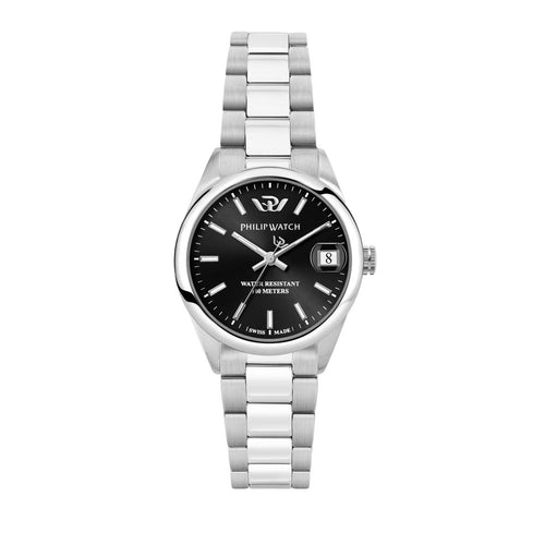 Orologio PHILIP WATCH donna Caribe datario acciaio / nero