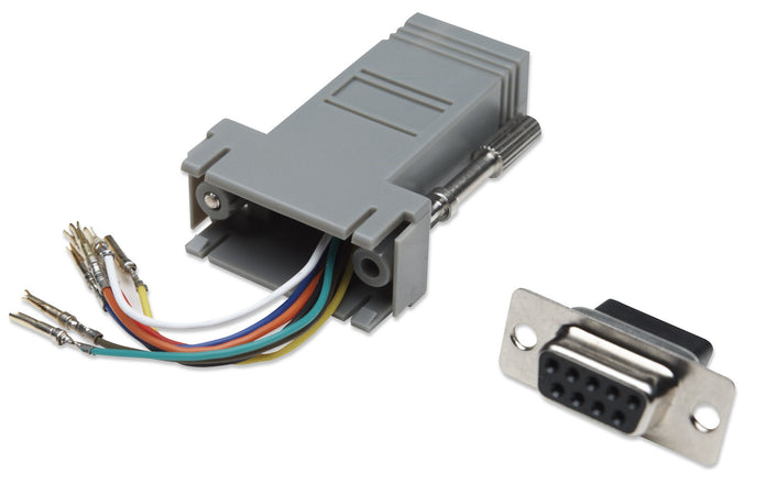 Adattatore Modulare DB 9p.F / RJ45 8 fili