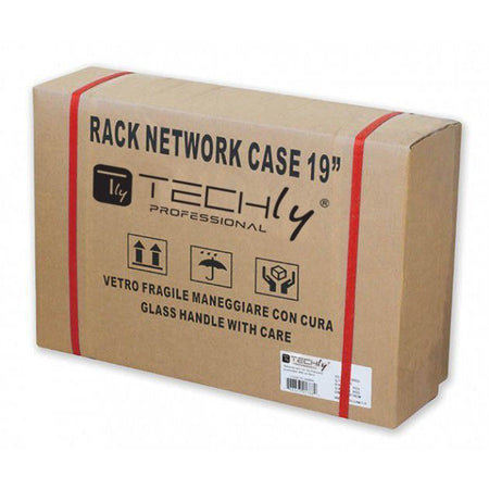 Armadio Rack 19'' Flat a muro p.15cm 12 unit&agrave sezione unica Grigio