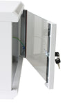 Armadio Rack 19'' a muro 6 unità sezione unica prof. 600mm Grigio
