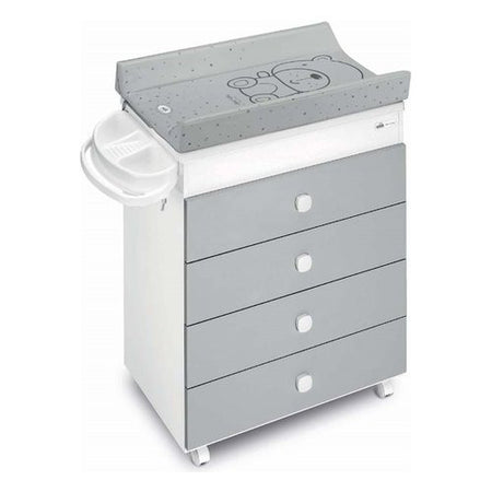 Bagnetto fasciatoio Cam 918006 C262 ASIA 3 cassetti Teddy grigio