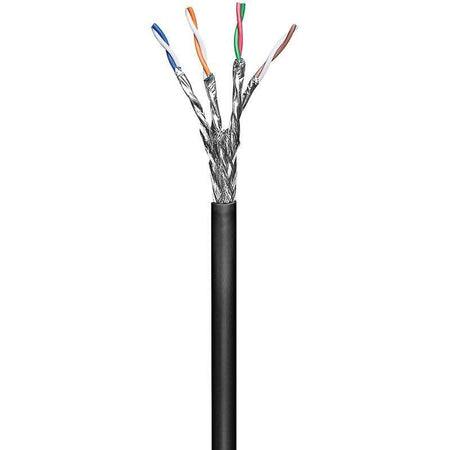 Matassa S/FTP Cavo Cat.6 CCA 100m Flessibile da Esterno Nero