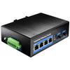 Switch Industriale Gigabit 4 Porte con 2 slot SFP, IG1004S2