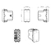 Domus S44 Commutatore 2 Pulsanti 1P 10AX 250V Bianco Lucido