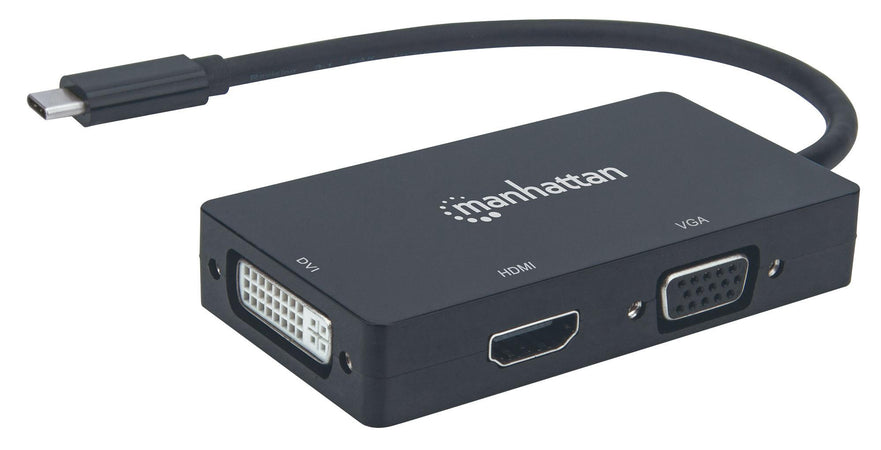 Convertitore Audio Video USB-C&trade 3-in-1 Multiporta HDMI DVI VGA