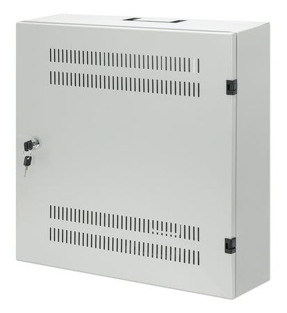 Armadio 19'' a muro a basso profilo con montanti orizzontali 4U e verticali 2U