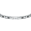 Bracciale MASERATI uomo Iconic acciaio / cristalli neri