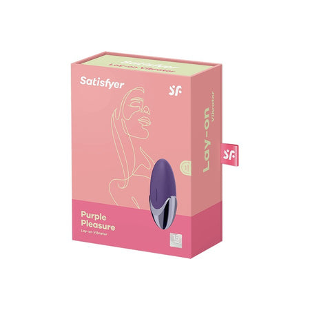 Vibratore clitoride ricaricabile Purple Pleasure Lay-on Satisfyer