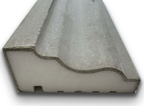 €13,99ml-***-STOCK-***.-Pacco-da-20ml-di-cornice-decorativa-in-XPS-Resinata-per-esterno-13,5x6x200cm-PD079